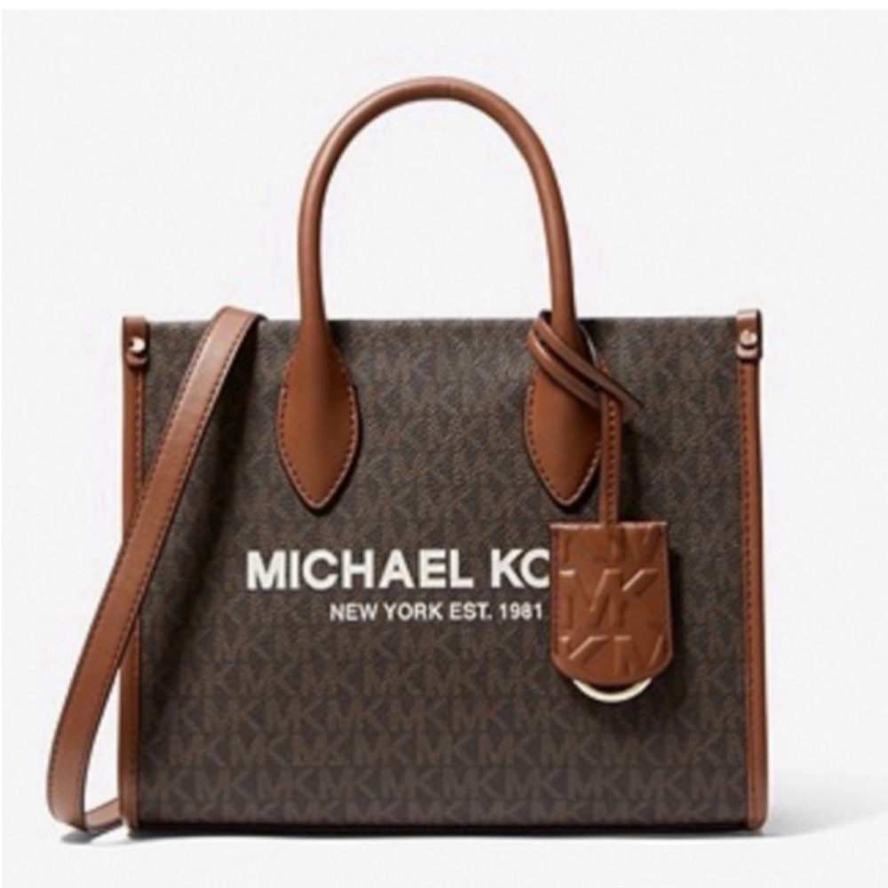Michael Kors Mirella Small Crossbody Tote Bag Brown